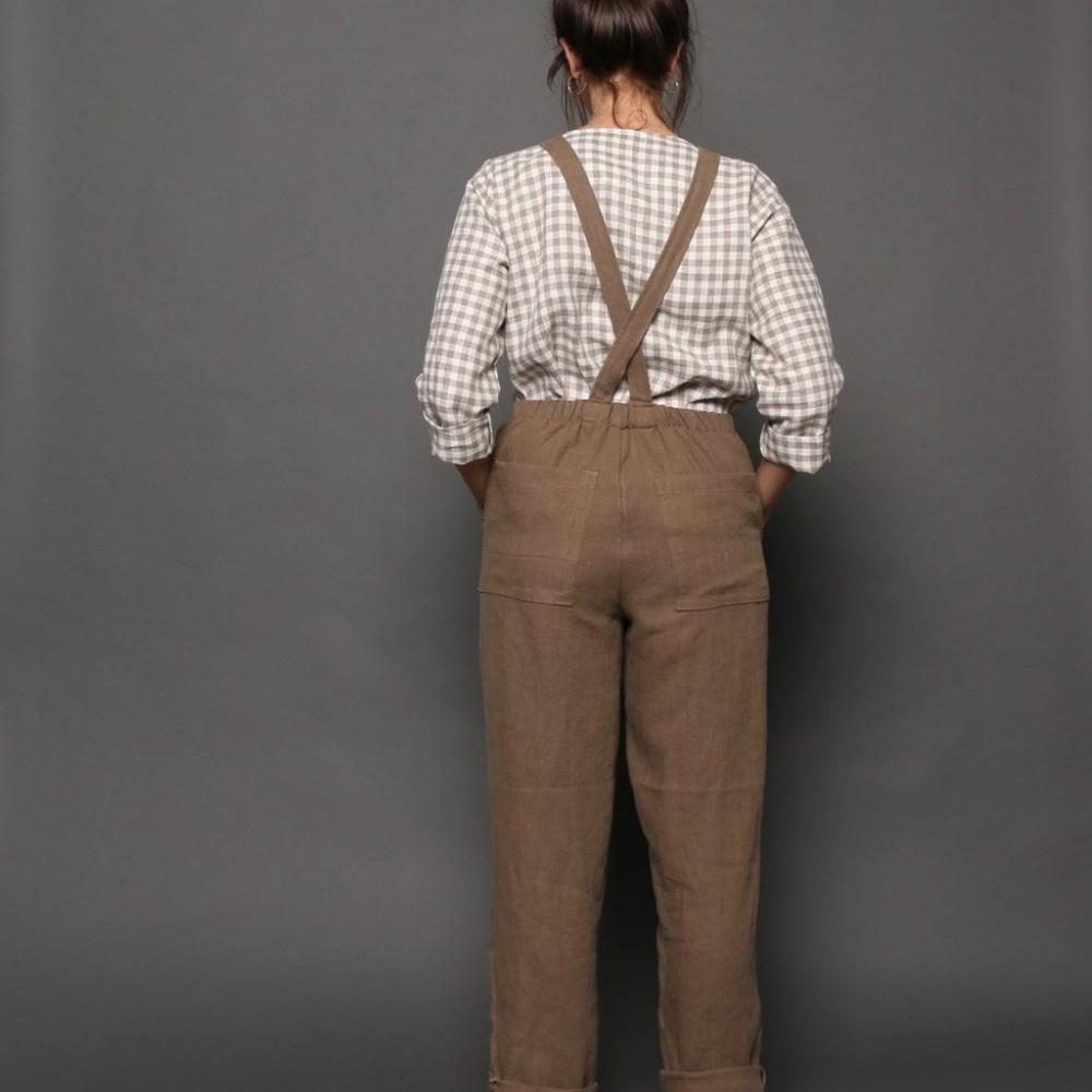 Brown Jumpsuit for Women - Picture 2 of 2